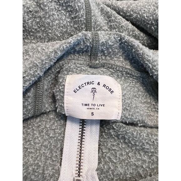 Electric & Rose Camo Zip Hoodie Women’s Small Soft Terry Loungewear Boho - Picture 7 of 8